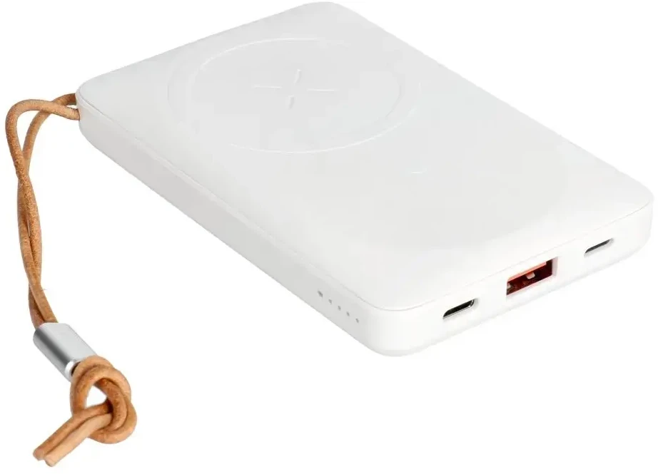 Išorinė baterija POWER BANK VEGER (VP1151) 10000mAh su belaidžiu įkrovikliu (Magsafe 15W) balta