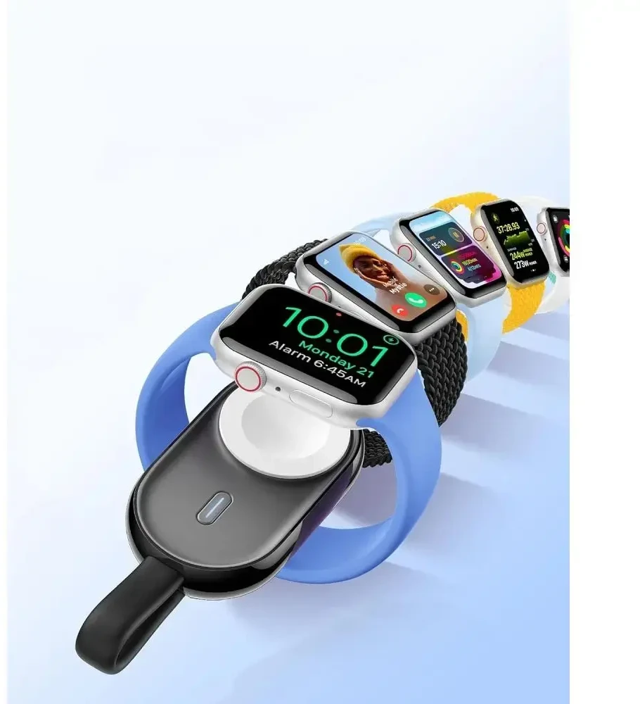 VEGER maitinimo blokas 1200 mAh, skirtas laikrodžiui suderinamai su Apple Watch Pomme (W0102) juodos spalvos