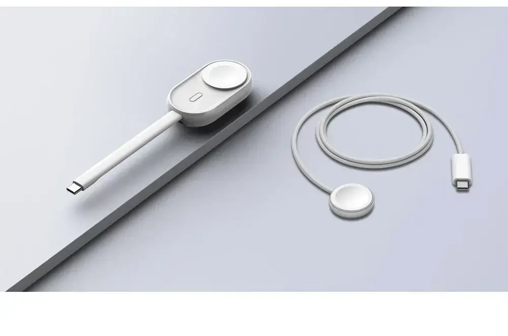 VEGER maitinimo blokas 1200 mAh, skirtas laikrodžiui suderinamai su Apple Watch Pomme (W0102) baltos spalvos