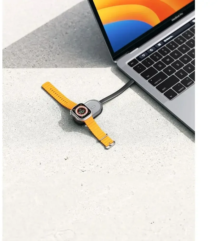 VEGER maitinimo blokas 1200 mAh, skirtas laikrodžiui suderinamai su Apple Watch Pomme (W0102) juodos spalvos