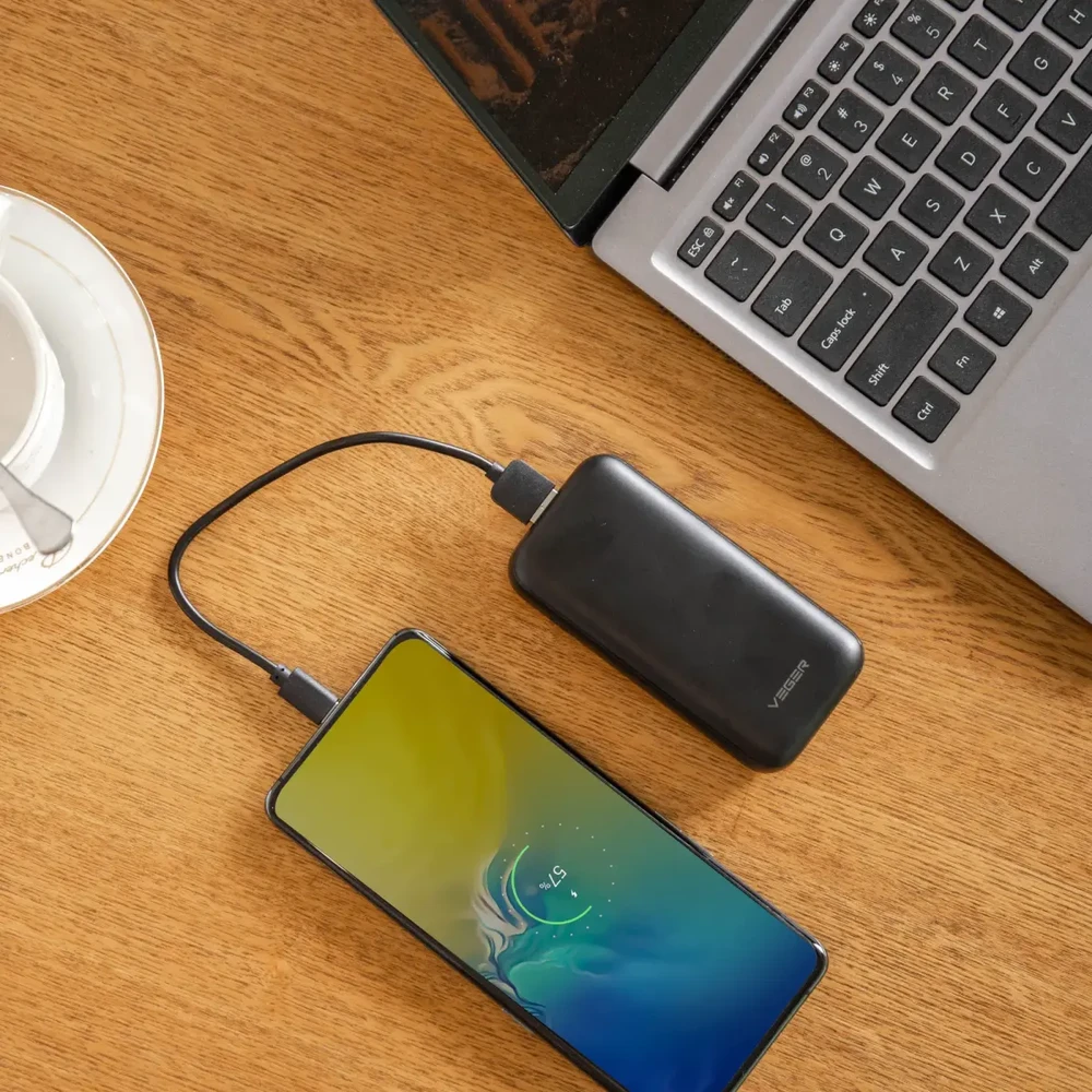 Powerbank Veger S10 (W1135) PD QC3.0 3A 20W 10000 mAh juodas
