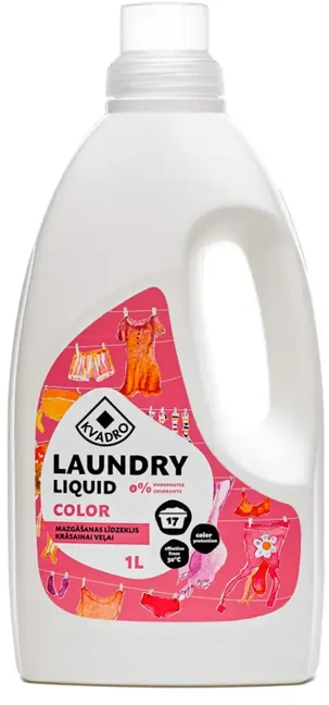 Skystas skalbimo priemonė Kvadro Color, 1 l