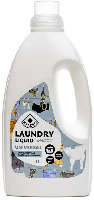 KVADRO Skalbimo skystis, universalus, 1L