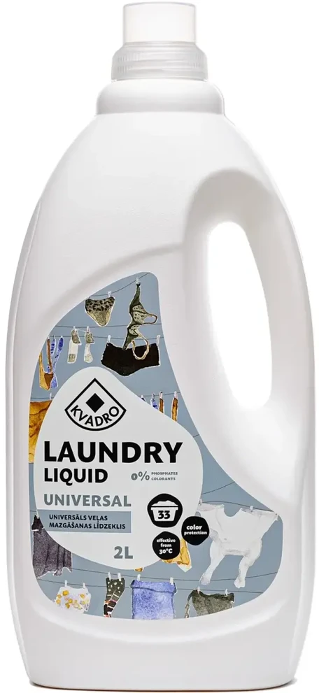 Kvadro Skalbimo skystis, universalus, 2L