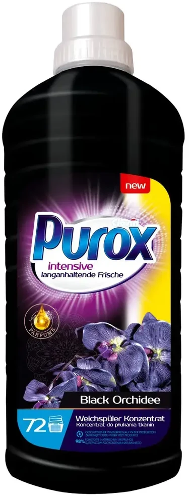 Skalbinių minkštiklis „Purox Juodas Orchid“ 1,8 l
