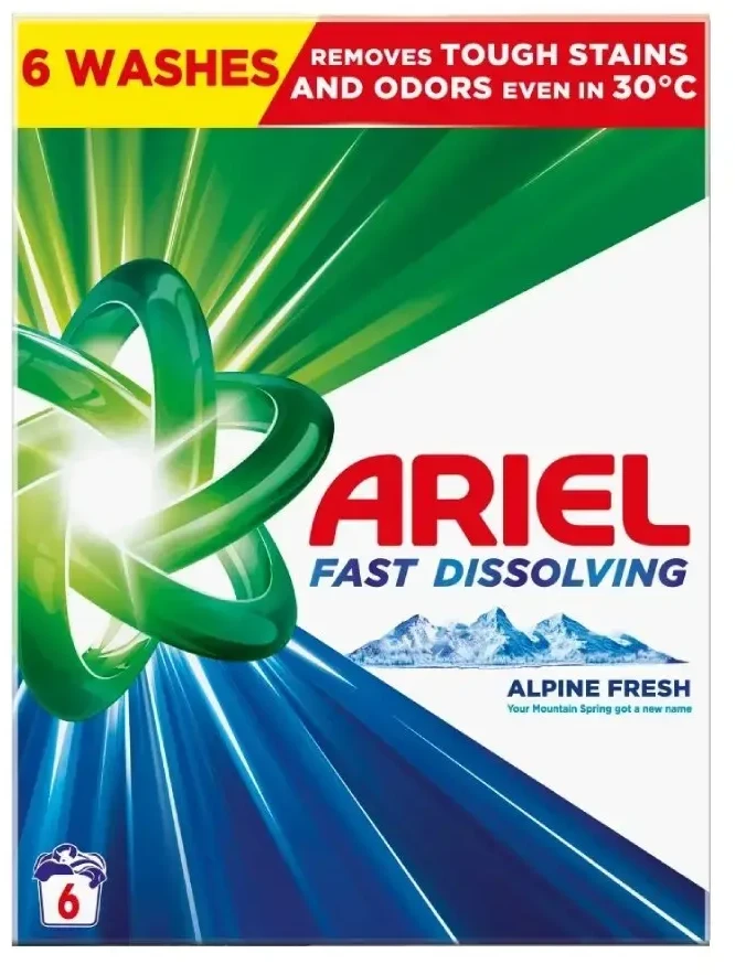 Veļas pulveris Ariel Mountain Spring 330g