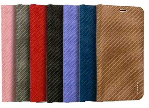Vennus Book CARBON dėklas su rėmeliu skirtas Apple iPhone 11 Pro juodos spalvos