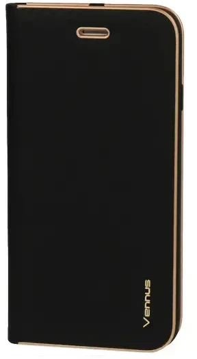 Vennus Book dėklas su rėmeliu skirtas Xiaomi Poco X4 Pro 5G juodos spalvos