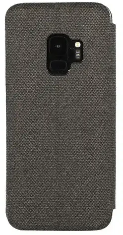 Vennus Book COTTON skirtas Samsung Galaxy A6 Plus 2018 dėklas telefonui juodos spalvos