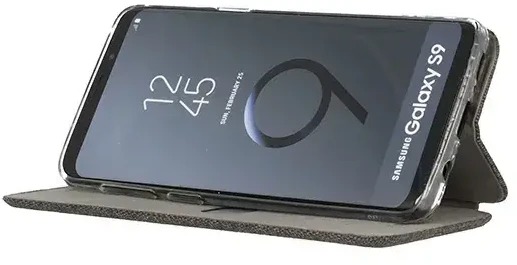 Vennus Book COTTON skirtas Samsung Galaxy A6 Plus 2018 dėklas telefonui juodos spalvos