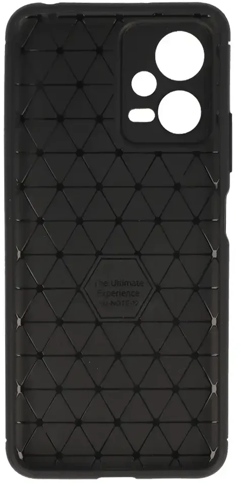 Vennus Carbon Elite dėklas skirtas Xiaomi Redmi Note 12 5G/Poco X5 juodos spalvos