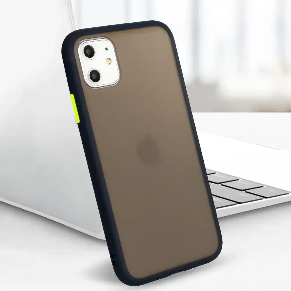 Dėklas Vennus Color Button Bumper skirtas Samsung Galaxy A20S mėlynos spalvos