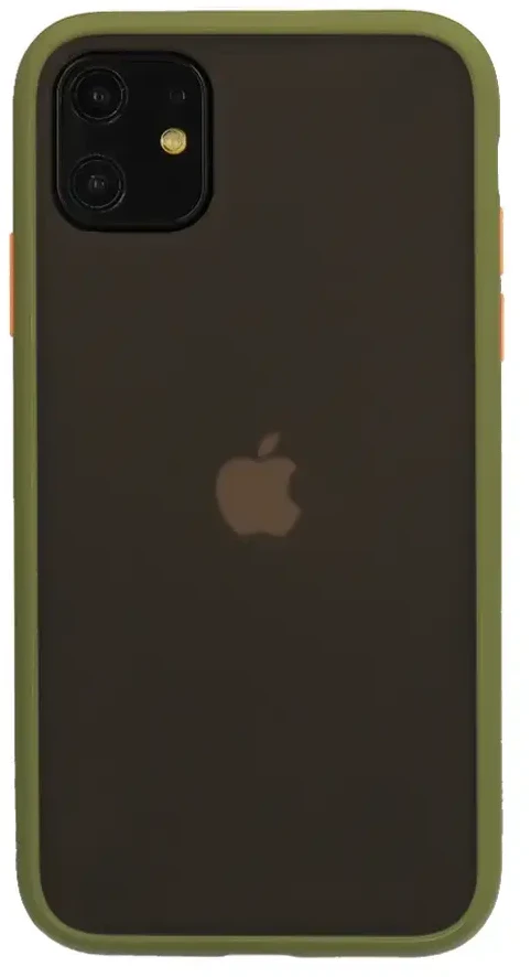 Dėklas Vennus Color Button Bumper skirtas Samsung Galaxy S21 Plus Olive