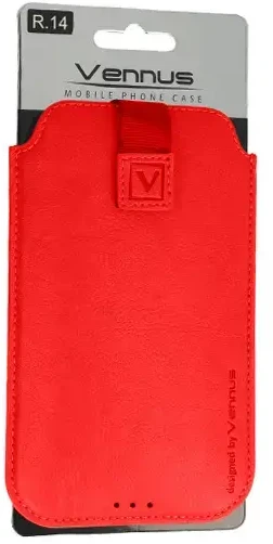 Vennus Deko dėklas telefonui (Dydis 16) Apple iPhone 14/14 Pro/15 Pro/Samsung S23/S24 raudonos spalvos