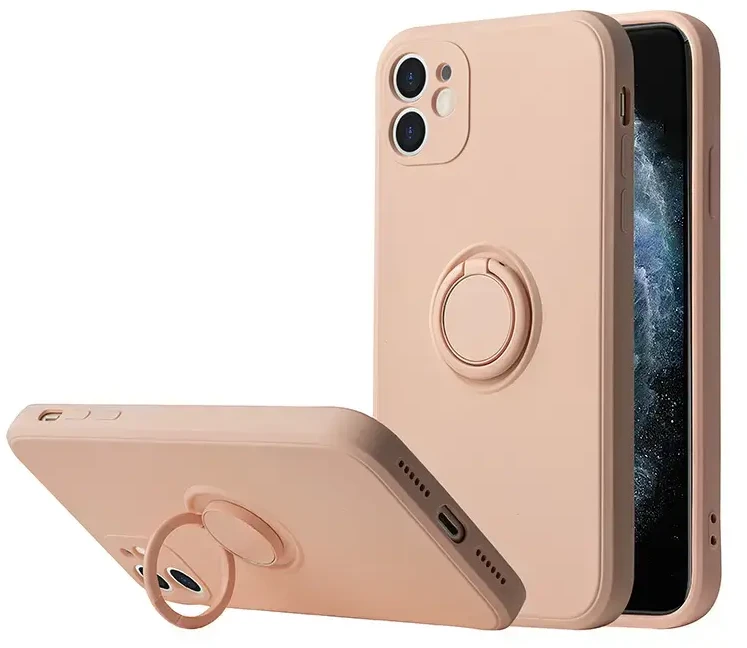Dėklas Vennus silikoninis Ring skirtas Xiaomi Redmi 10 Light rožinės spalvos