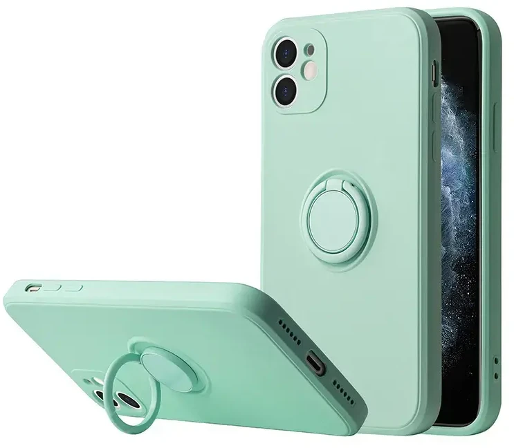 Dėklas Vennus silikoninis Ring skirtas Apple iPhone 14 Plus mėtų spalvos