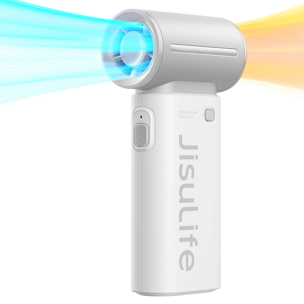 Jisulife rankinis ventiliatorius Life9 3600mAh Portable USB Fan - pilkos spalvos