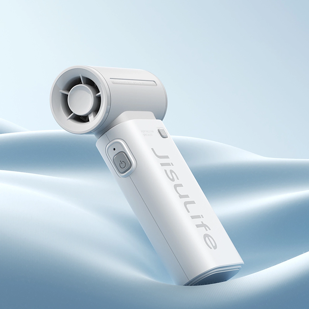 Jisulife rankinis ventiliatorius Life9 3600mAh Portable USB Fan - pilkos spalvos