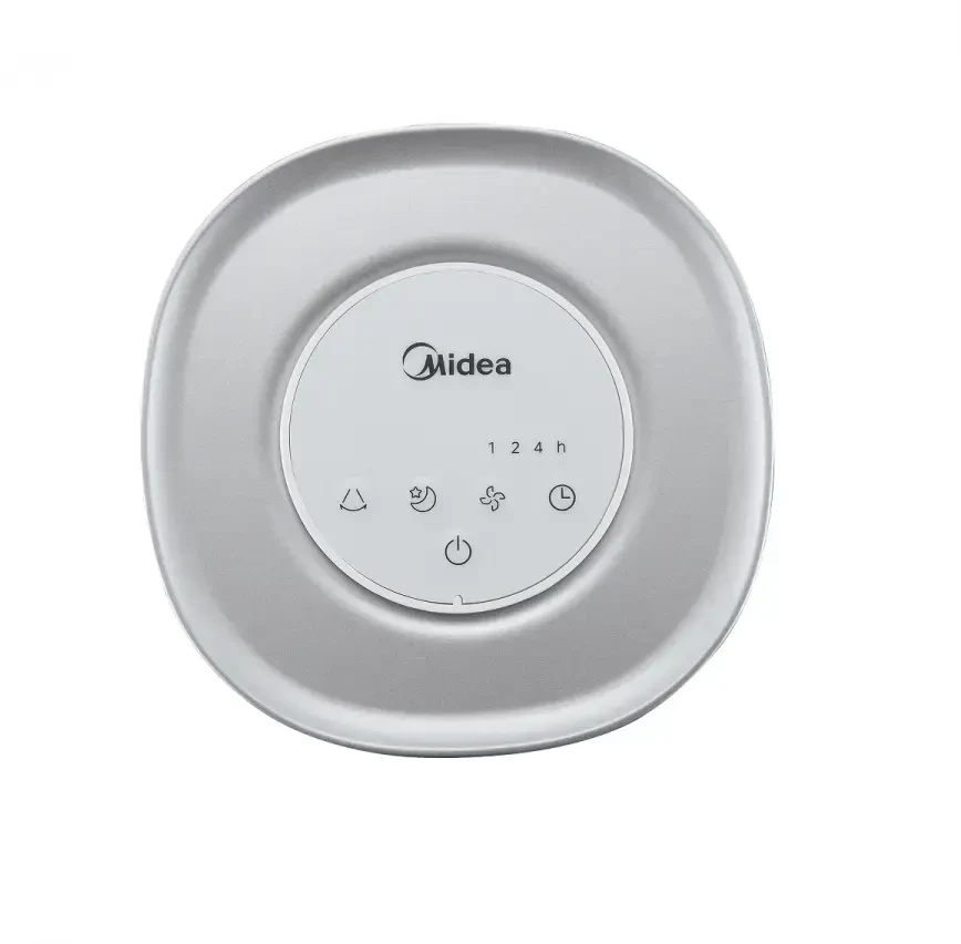 Midea Aroma Tower ventiliatorius, 45 W, visiškai nuimamas lengvam valymui, integruotas eterinių aliejų difuzorius, oro srautas: 38,3 m3/min, 2 veikimo režimai – įprastas/miego, 4 greičio nustatymai, 7 val. laikmatis, kelių kampų nuotolinio valdymo pultas, svyravimas 70, balta spalva, 1032x275x275