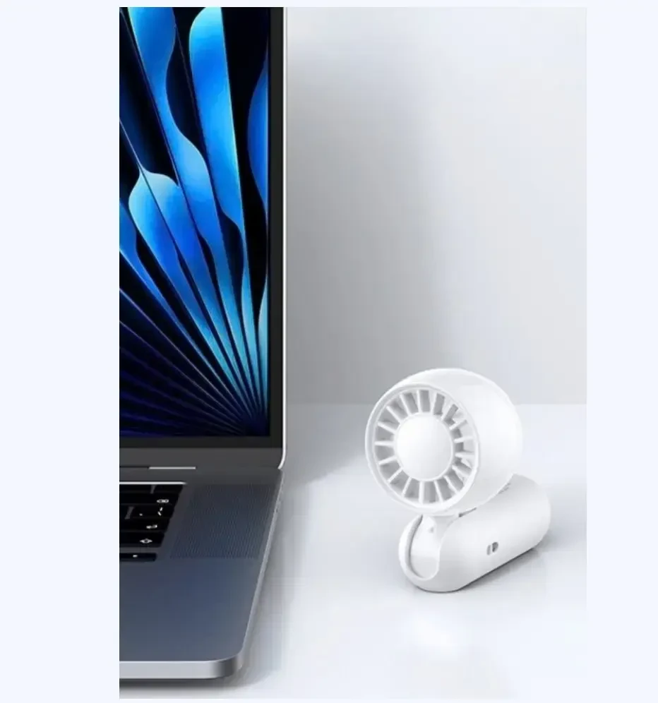 Ventiliatorius Wiatrak rankinis USAMS Folding ZB365 1200mAh žalia