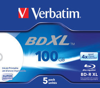 Verbatim 43789 neįrašytas „Blu-Ray“ diskas BD-R 100 GB 5 vnt