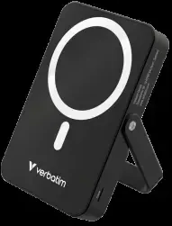 Powerbank Verbatim Charge n Go 10000mAh su stoveliu Magnetic Wireless juodos spalvos 32264