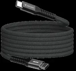 „Verbatim“ magnetinis sinchronizavimo ir įkrovimo laidas USB-C į USB-C, 60 W, 120 cm, Juodas