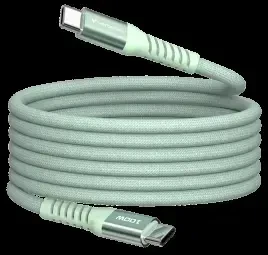 „Verbatim“ magnetinis sinchronizavimo ir įkrovimo kabelis USB-C į USB-C, 100 W, 120 cm, Žalias
