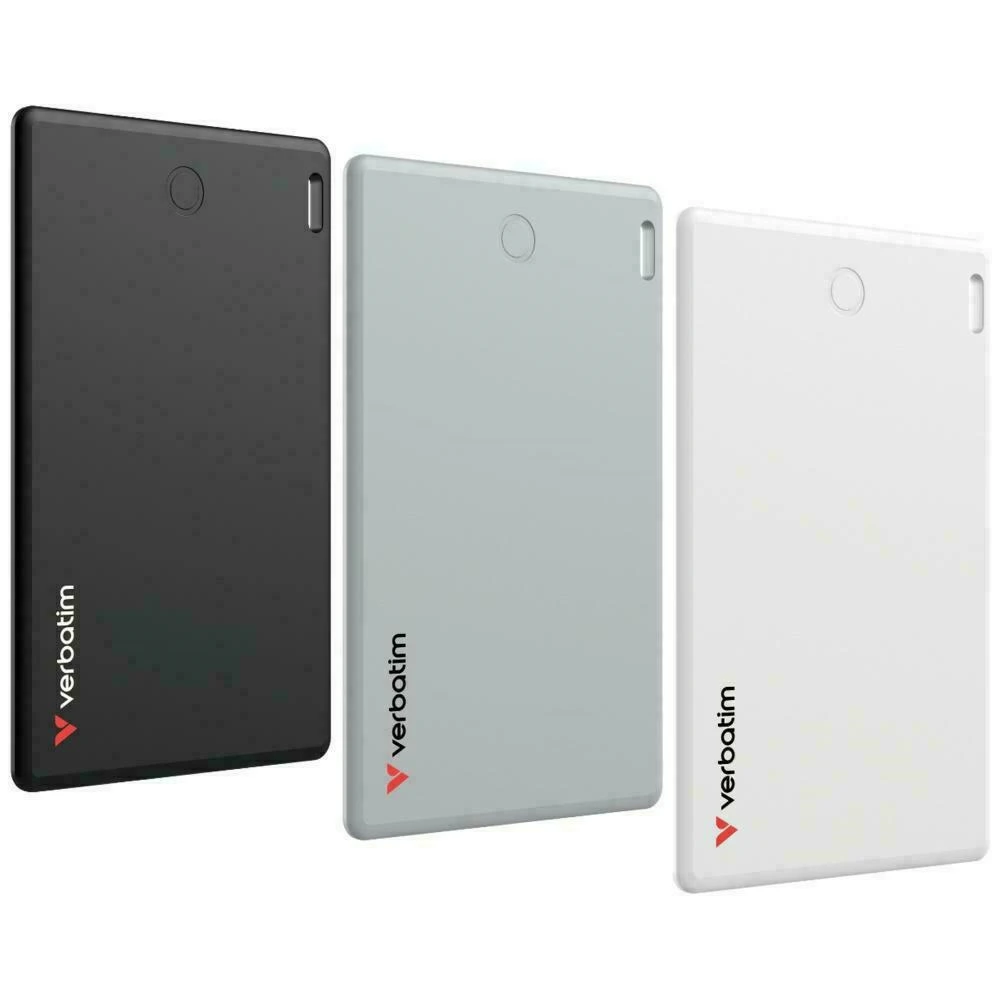 Verbatim My Finder Card Bluetooth juodas sidabrinis ir baltaas – daiktų ieškikliai 3vnt MYFCR-03BSW 32141