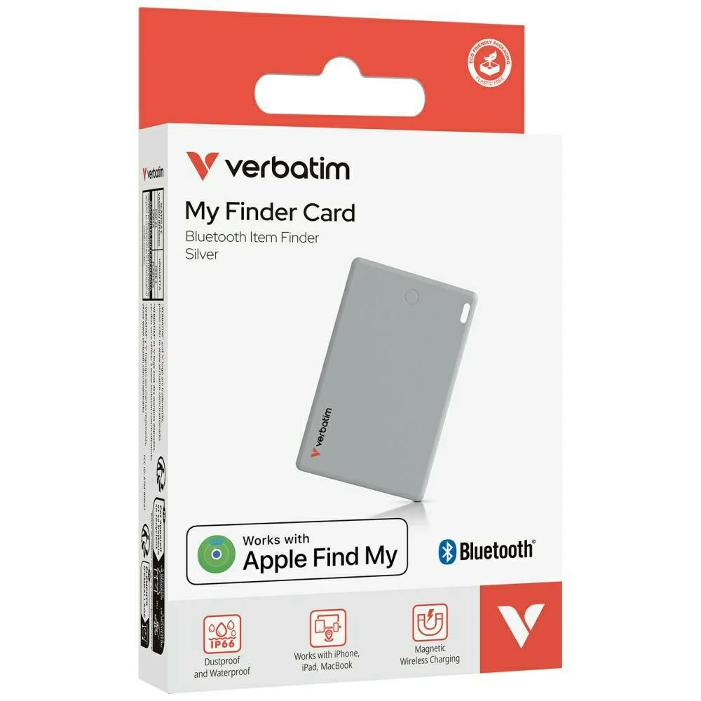 Verbatim My Finder Card Bluetooth sidabro spalvos – daiktų ieškiklis MYFCR-01S 32139