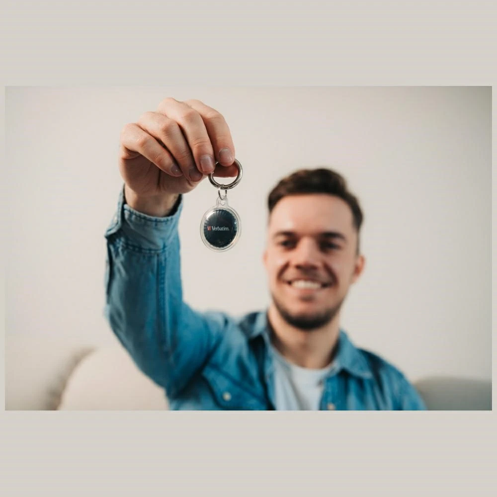 Verbatim My Finder Coin Bluetooth juodos spalvos- daiktų ieškiklis MYFC-01B 32133
