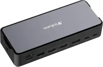 Verbatim USB-C Pro prijungimo stotelė CDS-15SSD, 15 prievadų: SSD, USB A/C, HDMI, DP, garso, SD+Micro SD, RJ45