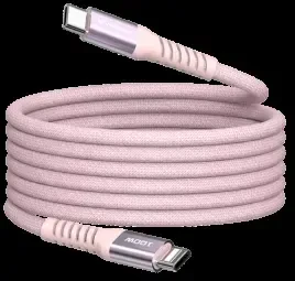 „Verbatim“ magnetinis sinchronizavimo ir įkrovimo laidas USB-C į USB-C, 100 W, 120 cm, Rožinė