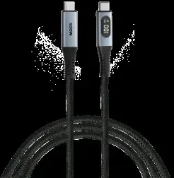 Kabelis Verbatim Sync & Charge USB-C į USB-C 100W display 120cm juodos spalvos 31848
