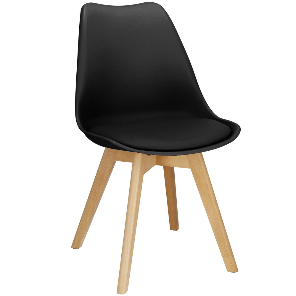 Valgomojo kėdė Springos Retro DC0015, juoda