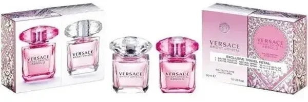 Kvepalų rinkinys moterims Versace Bright Crystal EDT, 30ml + Versace Bright Crystal Absolu EDP, 30ml
