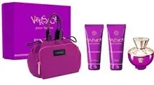 Kvepalų rinkinys moterims Versace Pour Femme Dylan Purple (EDP, 100 ml + dušo želė, 100 ml + kūno losjonas, 100 ml + kosmetinė)