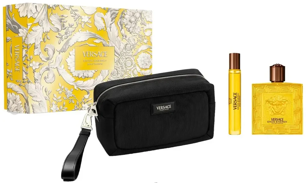 Versace Eros Energy rinkinys vyrams (EDP, 100 ml + EDP, 10 ml + kosmetinė)