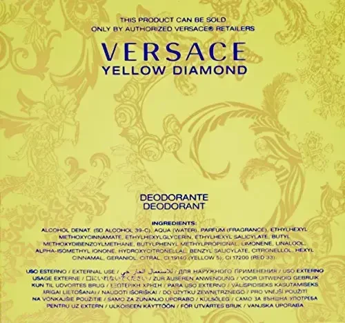 Versace Geltona Diamond purškiamas dezodorantas moterims, 50 ml