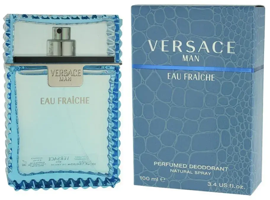 Versace Man Eau Fraiche Deo Purškiklis purškiamas dezodorantas vyrams, 100 ml