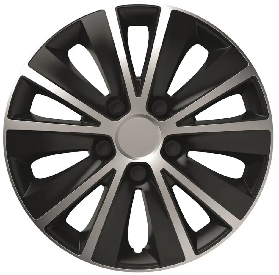 Versaco Ratų gaubtas 1 vnt. Rapide, juodas ir sidabrinis 15"