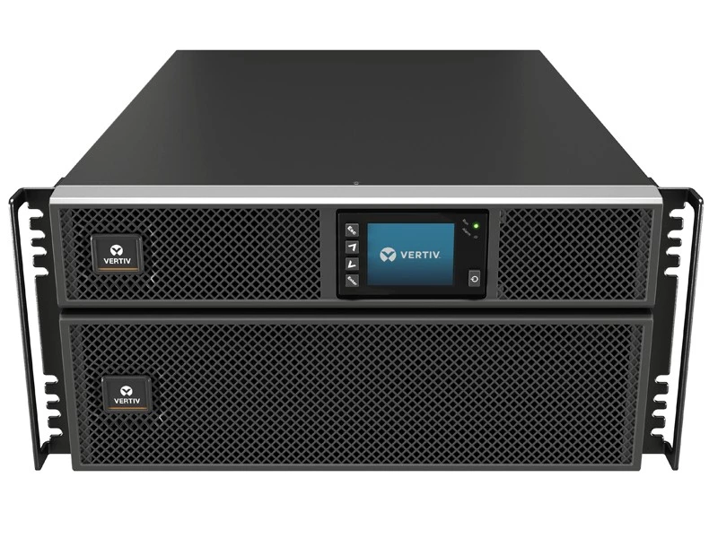 Vertiv UPS gxt5-5000irt5uxln 5000 VA / 5000 W 230 V stovinis / bokštinis su bėgeliais ir ryšio plokšte