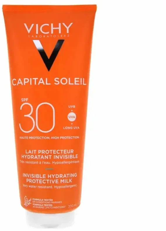 "Vichy Idéal Soleil" apsauginis veido ir kūno pienelis nuo saulės Spf30 300ml