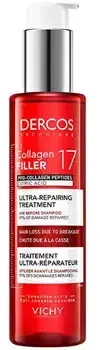 Vichy Dercos Ultra-Repairing Treatment Collagen 17 Filler intensyvaus poveikio koncentratas galvos odai , 150 ml