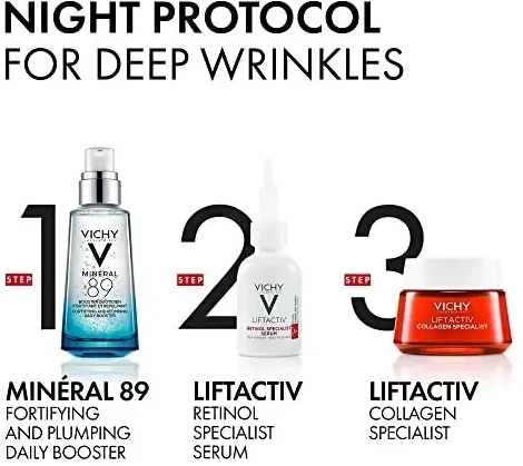 Vichy Liftactiv 0.2% Pure Retinol Specialist Deep Wrinkles Serum visiems odos tipams 30ml