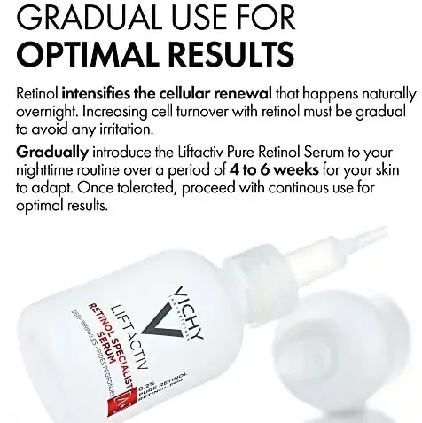 Vichy Liftactiv 0.2% Pure Retinol Specialist Deep Wrinkles Serum visiems odos tipams 30ml