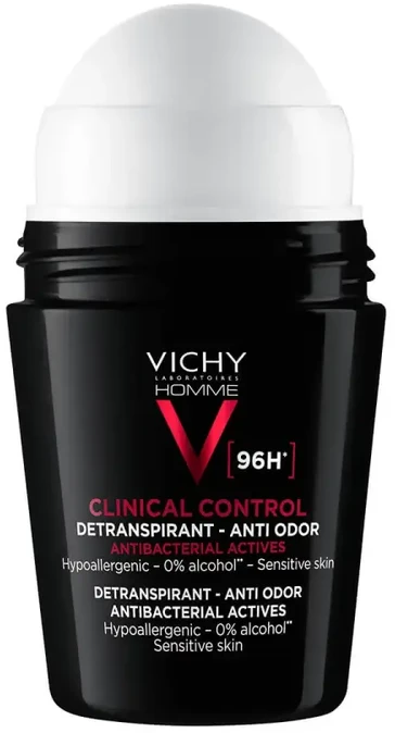 Vichy Homme Clinical Control 96H Detranspirant Rolle Rutulinis dezodorantas vyrams, 50 ml