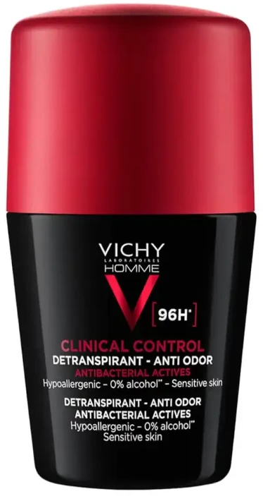 Vichy Homme Clinical Control 96H Detranspirant Rolle Rutulinis dezodorantas vyrams, 50 ml