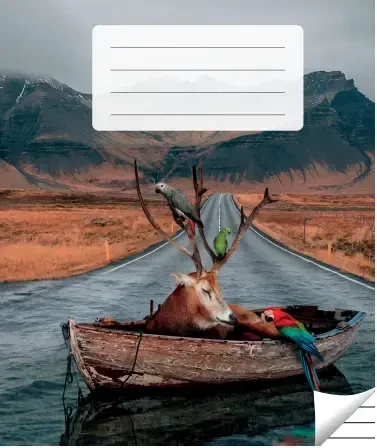 Victor Stationery Ou Sąsiuvinis linijomis, 36 lapai. Vidinių lapų gramatūra – 90 g/m2.