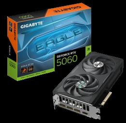 „Gigabyte GeForce RTX 5060 EAGLE OC 8G“ | NVIDIA | 8 GB | „GeForce RTX 5060“ | GDDR7 | HDMI jungčių kiekis: 1 | PCI-E 5.0